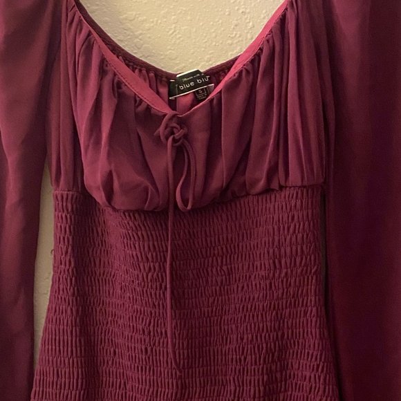 Purple off the shoulder mini dress - Picture 2 of 3